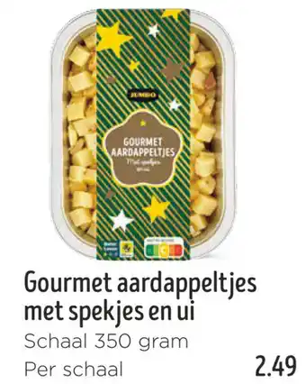 Jumbo Gourmet aardappeltjes met spekjes en ui aanbieding