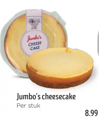 Jumbo Jumbo's cheesecake aanbieding
