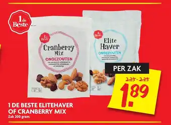 Dekamarkt 1 de beste elitehaver of cranberry mix zak 200 gram aanbieding