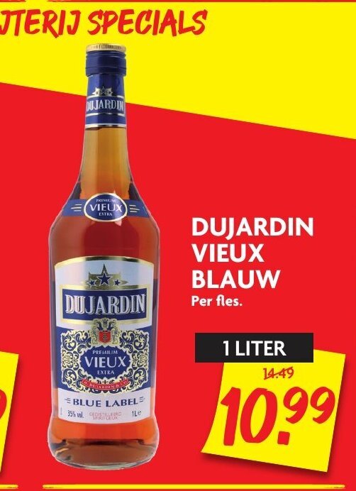 dujardin vieux 1 liter aanbieding