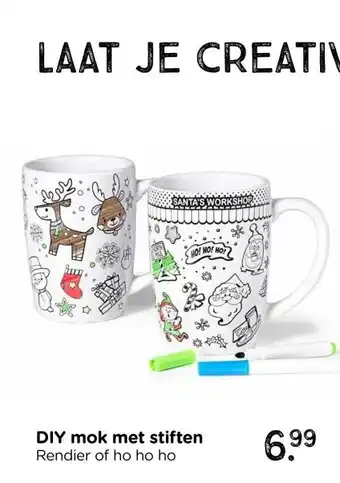 Xenos DIY mok met stiften aanbieding