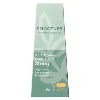 Kruidvat Sanature 100% Katoenen String Inlegkruisjes aanbieding
