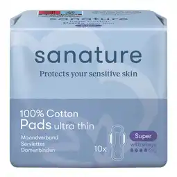 Kruidvat Sanature 100% Katoenen Super Maandverband aanbieding