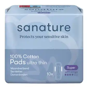 Kruidvat Sanature 100% Katoenen Super Maandverband aanbieding