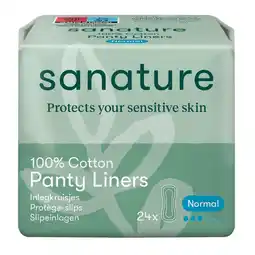 Kruidvat Sanature 100% Katoenen Normal Inlegkruisjes aanbieding