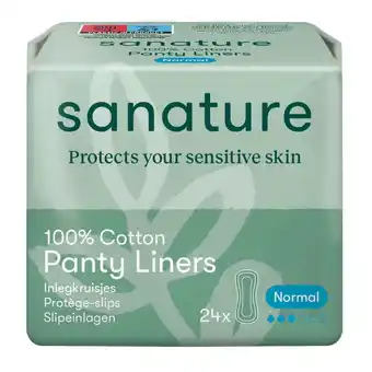 Kruidvat Sanature 100% Katoenen Normal Inlegkruisjes aanbieding