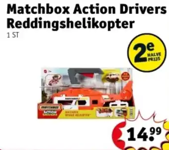 Kruidvat Matchbox Action Drivers Reddingshelikopter aanbieding