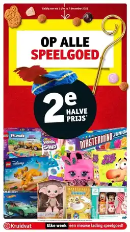 Kruidvat Op alle speelgoed aanbieding
