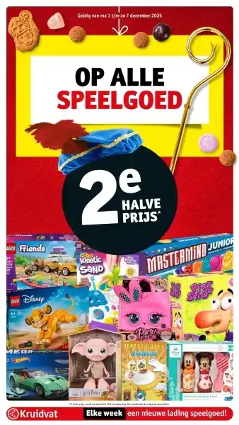 Kruidvat Op alle speelgoed aanbieding