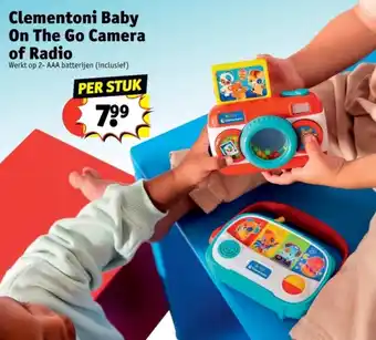 Kruidvat Clementoni Baby On The Go Camera of Radio aanbieding