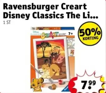 Kruidvat Ravensburger Creart Disney Classics The Lion aanbieding