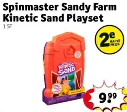 Kruidvat Spinmaster Sandy Farm Kinetic Sand Playset aanbieding