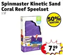 Kruidvat Spinmaster Kinetic Sand Coral Reef Speelset aanbieding