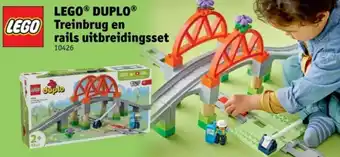 Kruidvat LEGO DUPLO Treinbrug en rails uitbreidingsset aanbieding