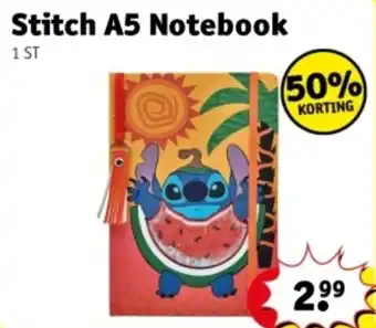 Kruidvat Stitch A5 Notebook aanbieding