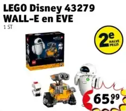 Kruidvat LEGO Disney 43279 WALL-E en EVE aanbieding