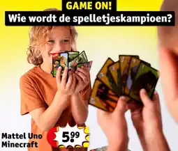 Kruidvat Mattel Uno Minecraft aanbieding
