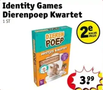 Kruidvat Identity Games Dierenpoep Kwartet aanbieding