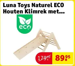 Kruidvat Luna Toys Naturel ECO Houten Klimrek met aanbieding