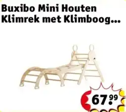 Kruidvat Buxibo Mini Houten Klimrek met Klimboog aanbieding