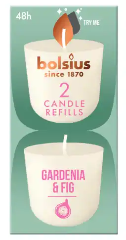 De Online Drogist Bolsius Gardenia & Fig Candle Refills aanbieding