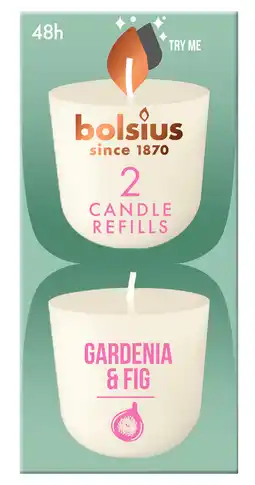 De Online Drogist Bolsius Gardenia & Fig Candle Refills aanbieding