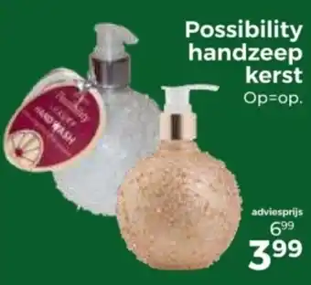 Trekpleister Possibility handzeep kerst aanbieding