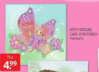 Boekenvoordeel Dotty Designs Card 21 Butterfly aanbieding