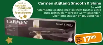 Trekpleister Carmen stijltang Smooth & Shine aanbieding