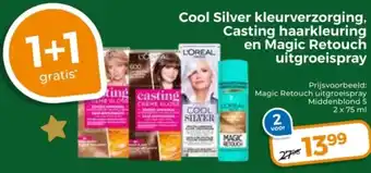 Trekpleister Cool Silver kleurverzorging, Casting haarkleuring en Magic Retouch uitgroeispray aanbieding