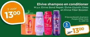 Trekpleister Elvive shampoo en conditioner aanbieding