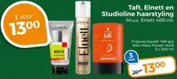 Trekpleister Taft, Elnett en Studioline haarstyling aanbieding