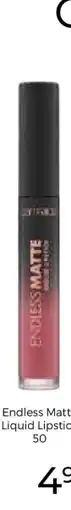 Trekpleister Endless Matte Liquid Lipstick 50 aanbieding