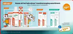 Trekpleister Keuze uit het hele elmex mondverzorging assortiment. aanbieding