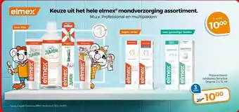 Trekpleister Keuze uit het hele elmex mondverzorging assortiment. aanbieding