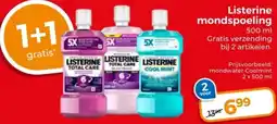 Trekpleister Listerine mondspoeling aanbieding