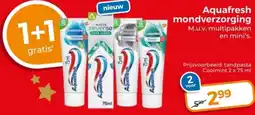 Trekpleister Aquafresh mondverzorging aanbieding