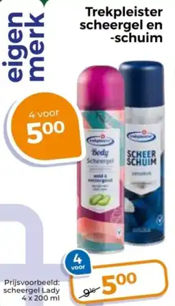 Trekpleister Trekpleister scheergel en schuim aanbieding