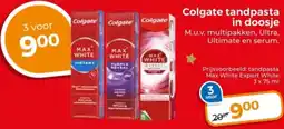 Trekpleister Colgate tandpasta in doosje aanbieding