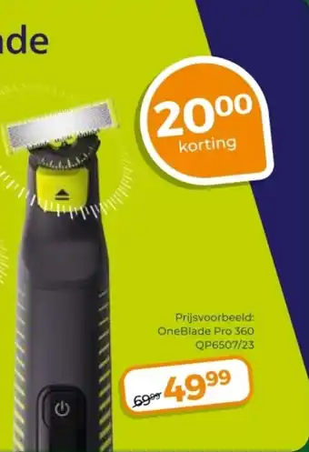 Trekpleister Philips OneBlade apparaten aanbieding
