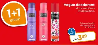 Trekpleister Vogue deodorant aanbieding