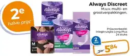 Trekpleister Always Discreet aanbieding