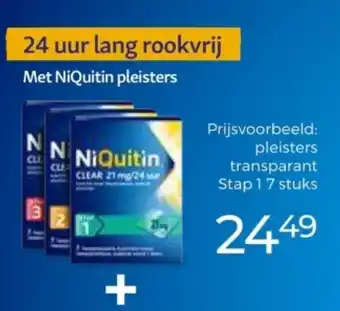 Trekpleister NiQuitin pleisters aanbieding
