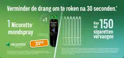 Trekpleister Nicorette Mint Mondspray 1 mg aanbieding