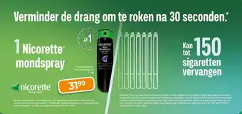 Trekpleister Nicorette Mint Mondspray 1 mg aanbieding