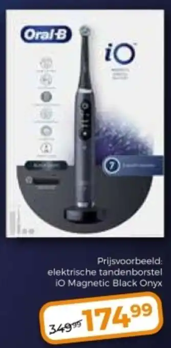 Trekpleister Oral-B elektrische tandenborstel iO Magnetic Black Onyx aanbieding