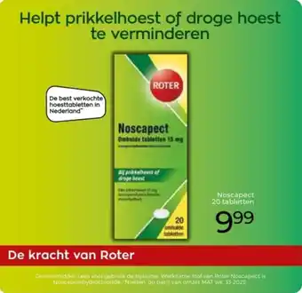 Trekpleister Roter Noscapect aanbieding