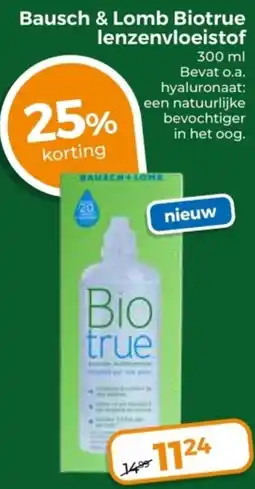 Trekpleister Bausch & Lomb Biotrue lenzenvloeistof aanbieding