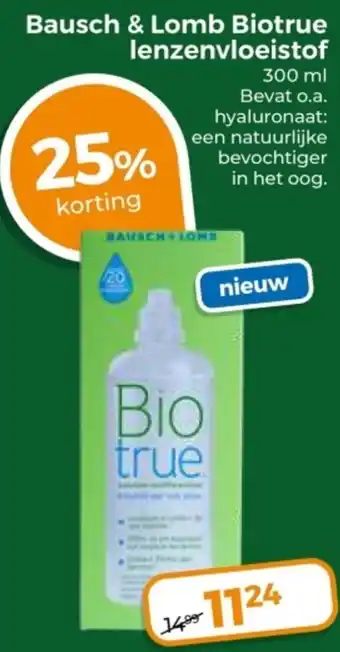 Trekpleister Bausch & Lomb Biotrue lenzenvloeistof aanbieding