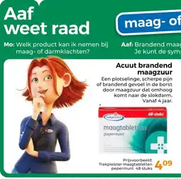 Trekpleister Acuut brandend maagzuur aanbieding